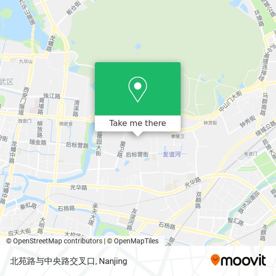 北苑路与中央路交叉口 map
