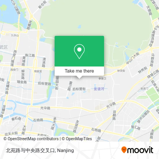 北苑路与中央路交叉口 map
