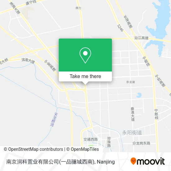 南京润科置业有限公司(一品骊城西南) map