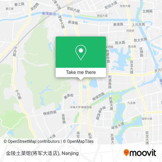 金陵土菜馆(将军大道店) map