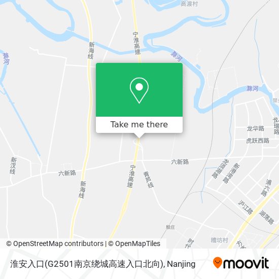 淮安入口(G2501南京绕城高速入口北向) map