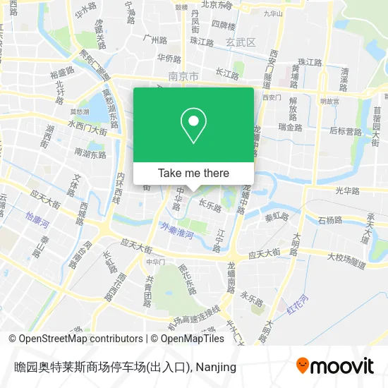 瞻园奥特莱斯商场停车场(出入口) map