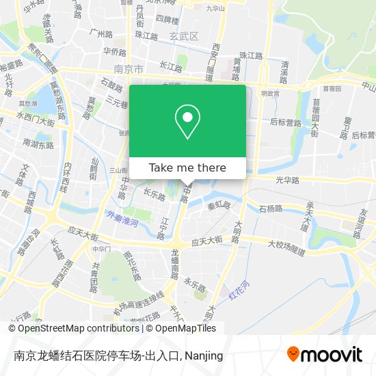 南京龙蟠结石医院停车场-出入口 map