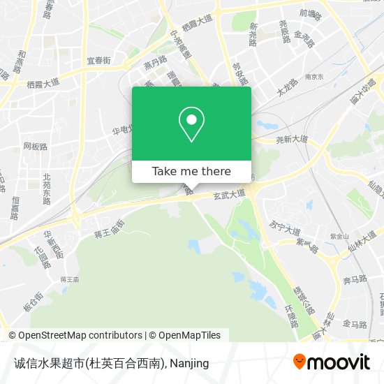诚信水果超市(杜英百合西南) map
