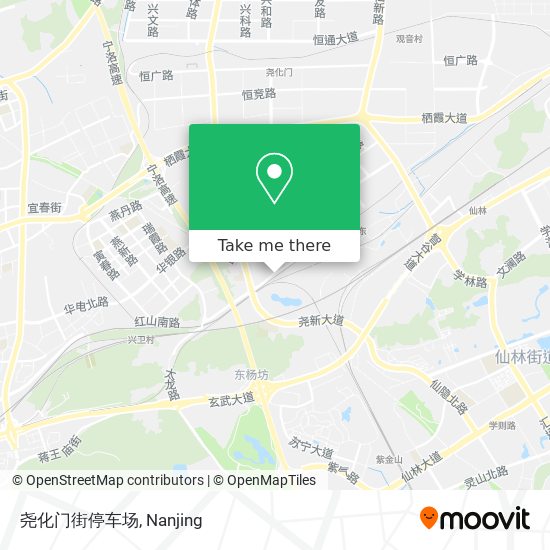 尧化门街停车场 map