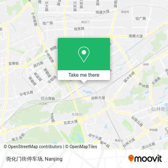尧化门街停车场 map