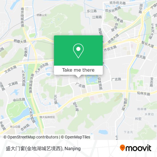 盛大门窗(金地湖城艺境西) map
