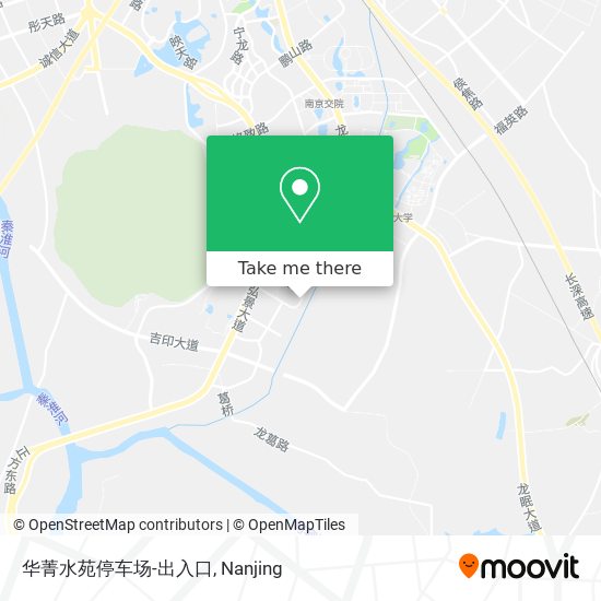 华菁水苑停车场-出入口 map