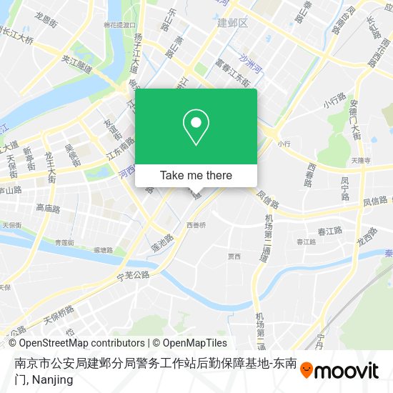 南京市公安局建邺分局警务工作站后勤保障基地-东南门 map