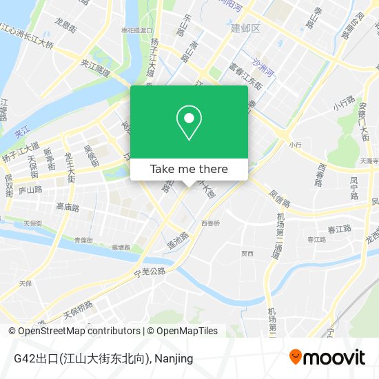 G42出口(江山大街东北向) map