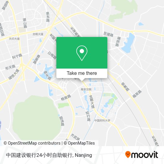 中国建设银行24小时自助银行 map