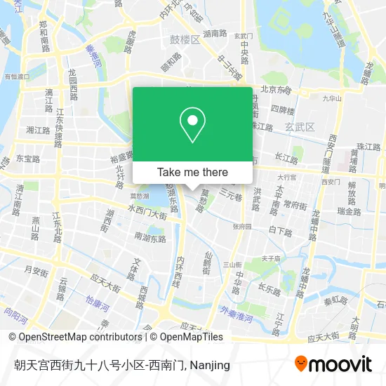 朝天宫西街九十八号小区-西南门 map