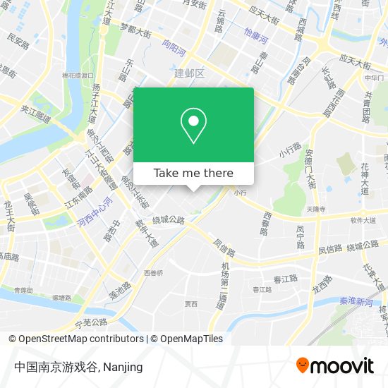 中国南京游戏谷 map