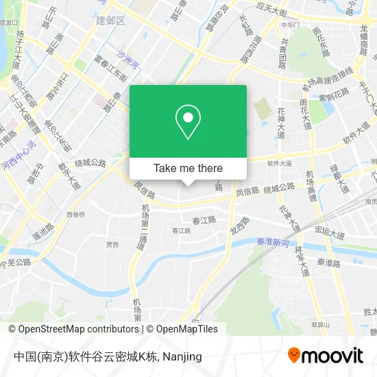 中国(南京)软件谷云密城K栋 map