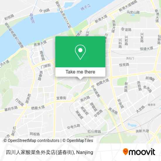 四川人家酸菜鱼外卖店(盛春街) map