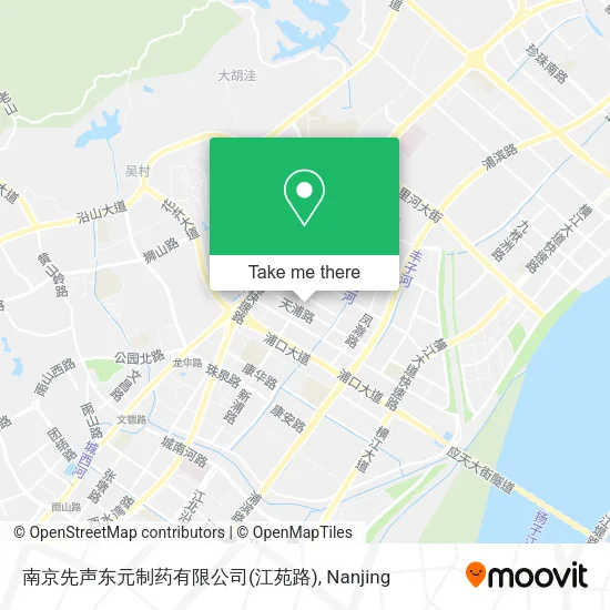 南京先声东元制药有限公司(江苑路) map
