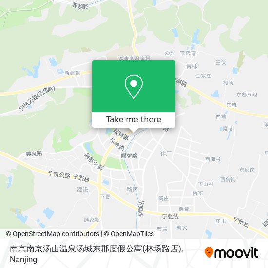 南京南京汤山温泉汤城东郡度假公寓(林场路店) map