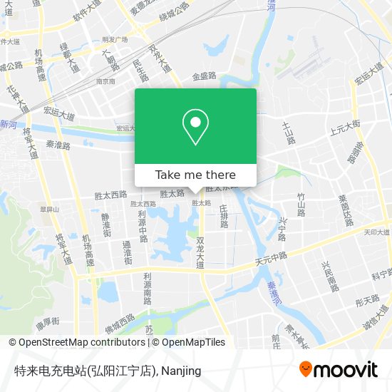 特来电充电站(弘阳江宁店) map