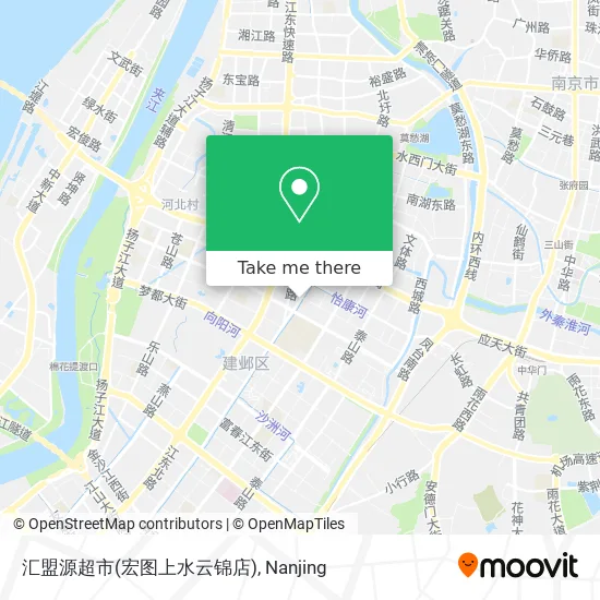 汇盟源超市(宏图上水云锦店) map