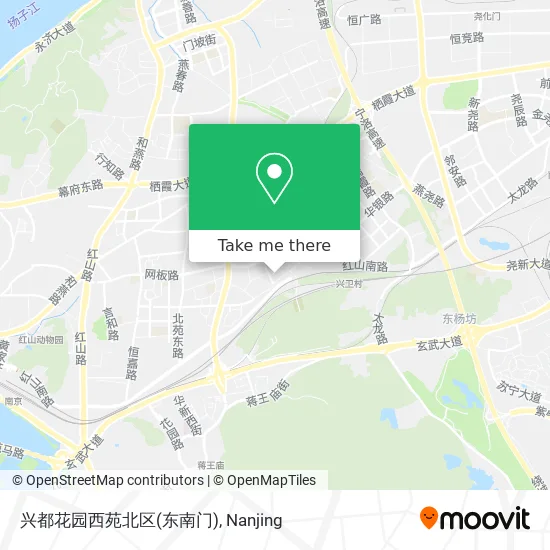 兴都花园西苑北区(东南门) map