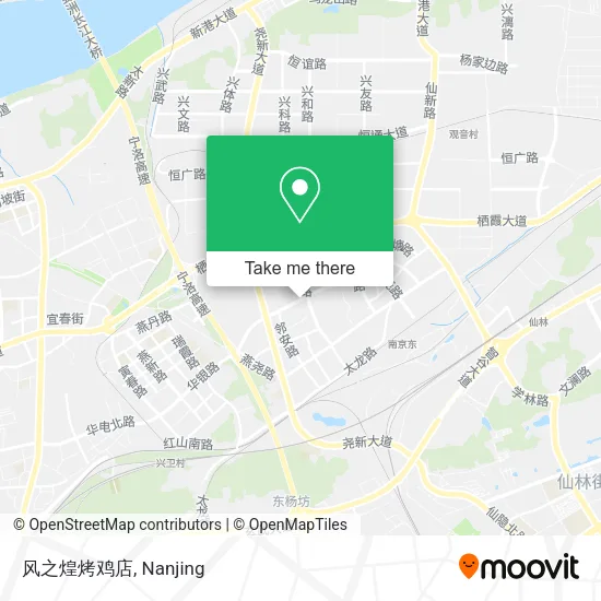 风之煌烤鸡店 map