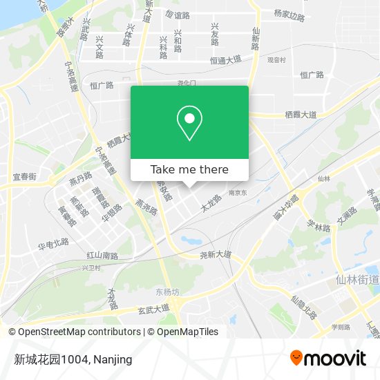 新城花园1004 map