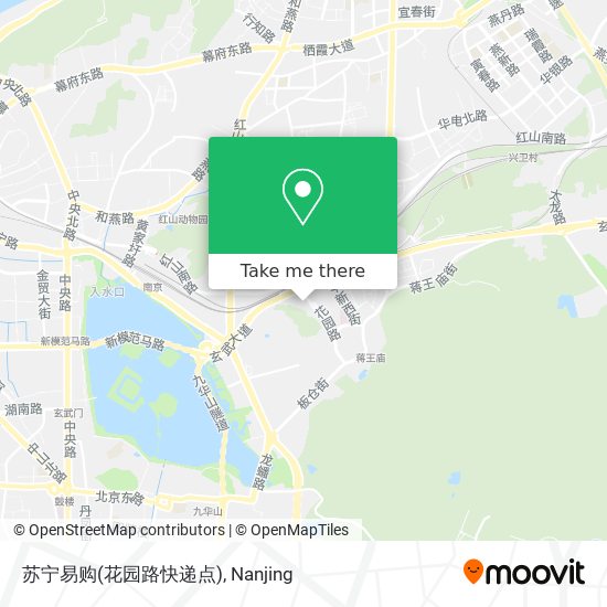 苏宁易购(花园路快递点) map