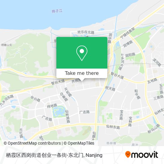栖霞区西岗街道创业一条街-东北门 map