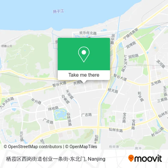 栖霞区西岗街道创业一条街-东北门 map