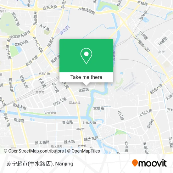 苏宁超市(中水路店) map