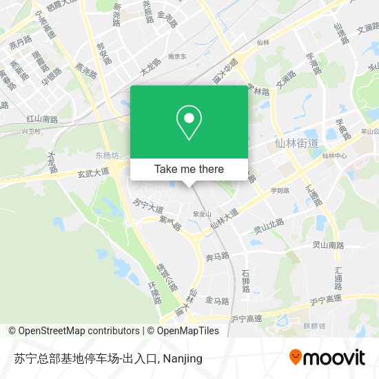 苏宁总部基地停车场-出入口 map