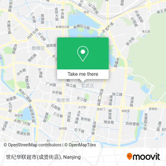 世纪华联超市(成贤街店) map