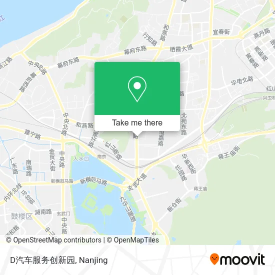 D汽车服务创新园 map