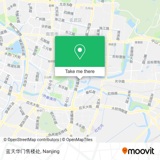 蓝天华门售楼处 map