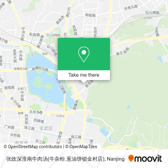 张政深淮南牛肉汤(牛杂粉.葱油饼锁金村店) map