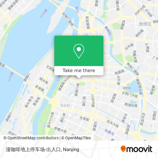 漫咖啡地上停车场-出入口 map