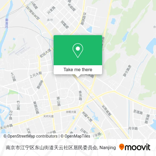 南京市江宁区东山街道天云社区居民委员会 map