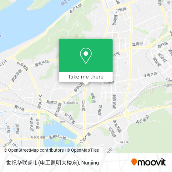 世纪华联超市(电工照明大楼东) map