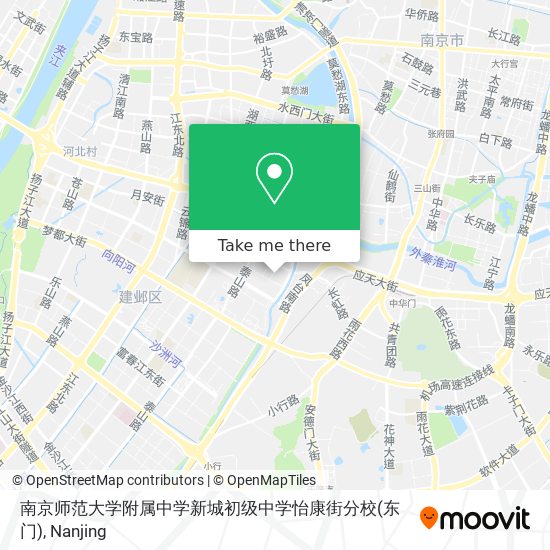 南京师范大学附属中学新城初级中学怡康街分校(东门) map
