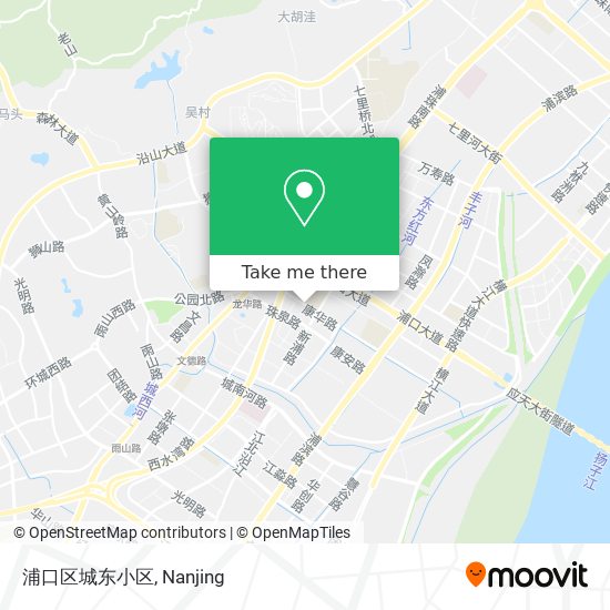 浦口区城东小区 map