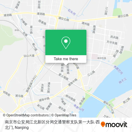南京市公安局江北新区分局交通警察支队第一大队-西北门 map