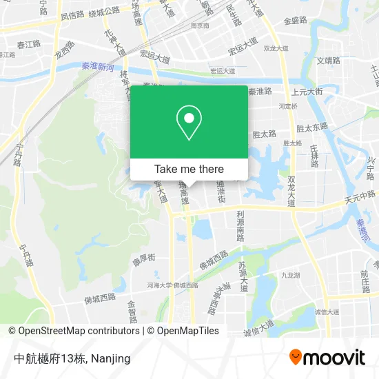 中航樾府13栋 map