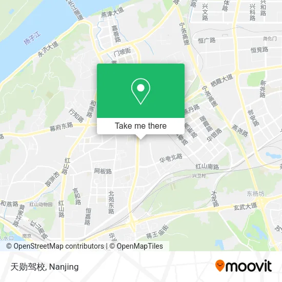 天勋驾校 map