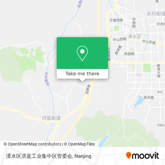 溧水区洪蓝工业集中区管委会 map