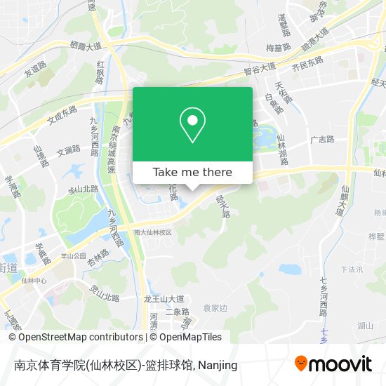 南京体育学院(仙林校区)-篮排球馆 map
