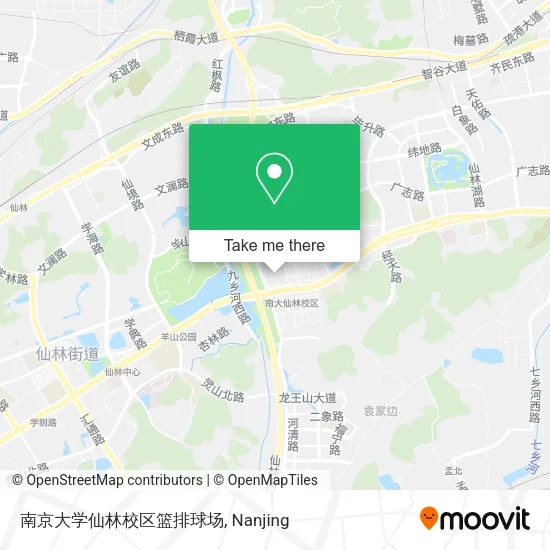 南京大学仙林校区篮排球场 map