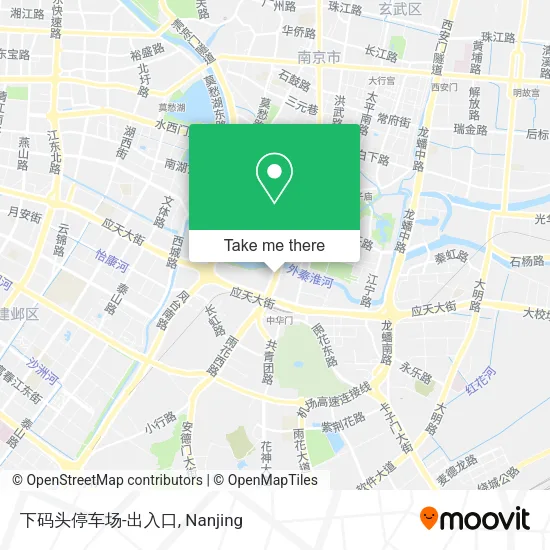 下码头停车场-出入口 map