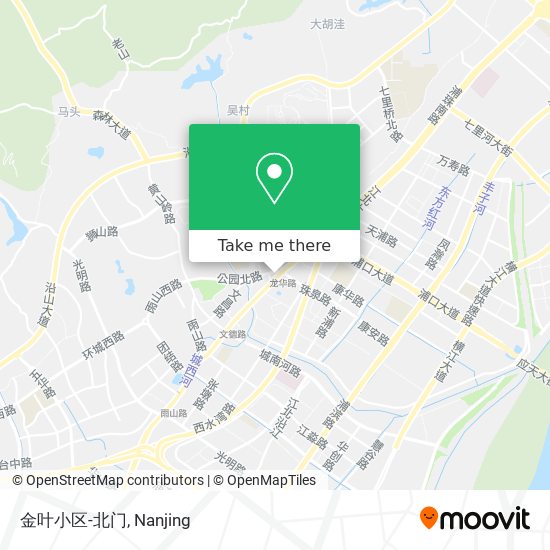 金叶小区-北门 map