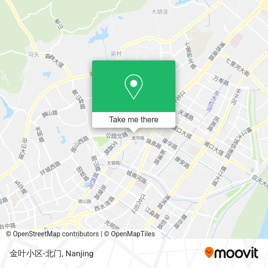 金叶小区-北门 map