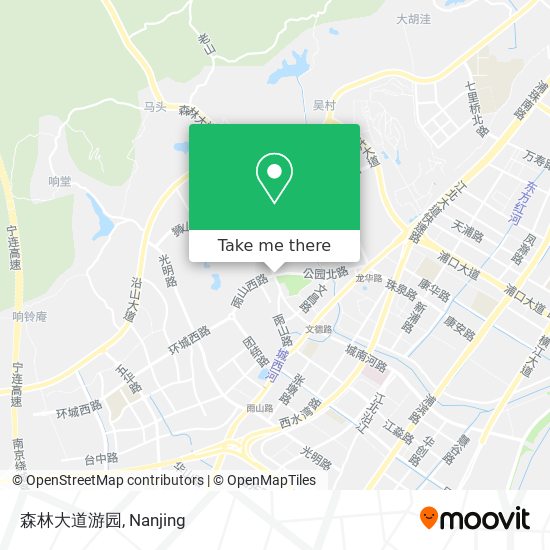 森林大道游园 map